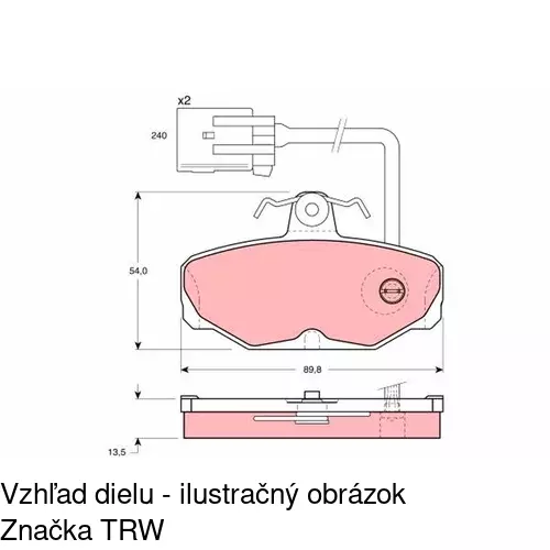 Brzdové dosky POLCAR S70-1400 - obr. 5