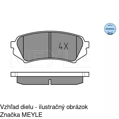 Brzdové dosky POLCAR S70-1455 - obr. 1