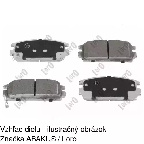 Brzdové dosky POLCAR S70-1464 - obr. 1