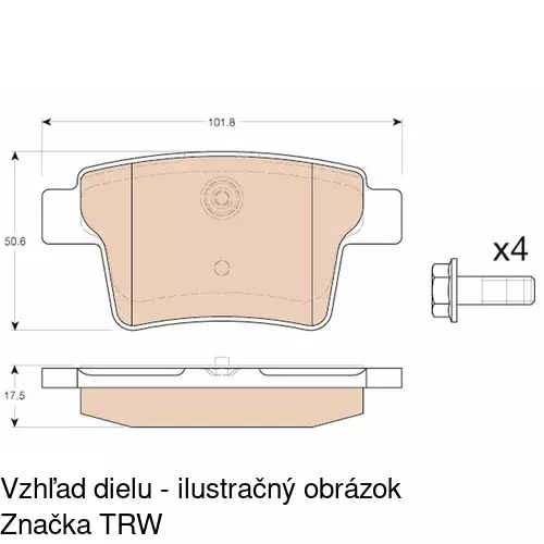 Brzdové dosky POLCAR S70-1487 - obr. 5