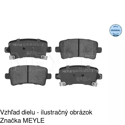 Brzdové dosky POLCAR S70-1569 - obr. 1