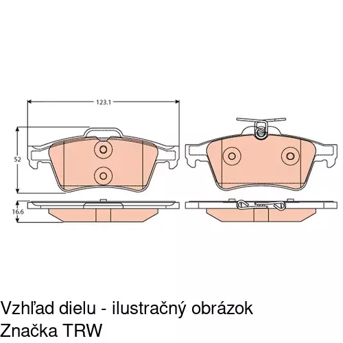 Brzdové dosky POLCAR S70-2025 - obr. 4