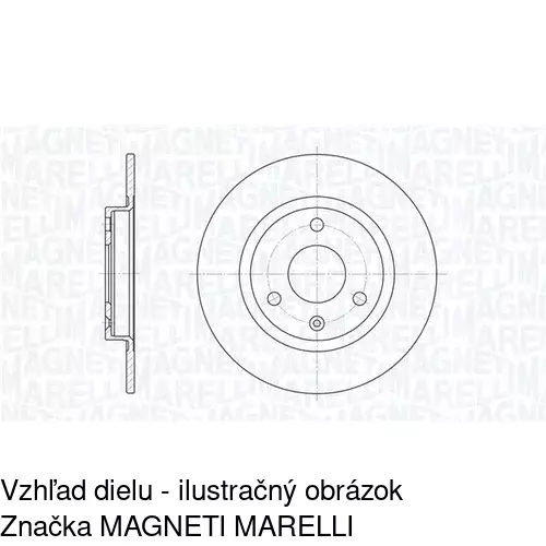 Brzdový kotúč POLCAR S71-0022