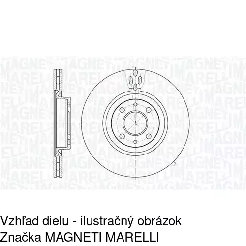 Brzdový kotúč POLCAR S71-0064