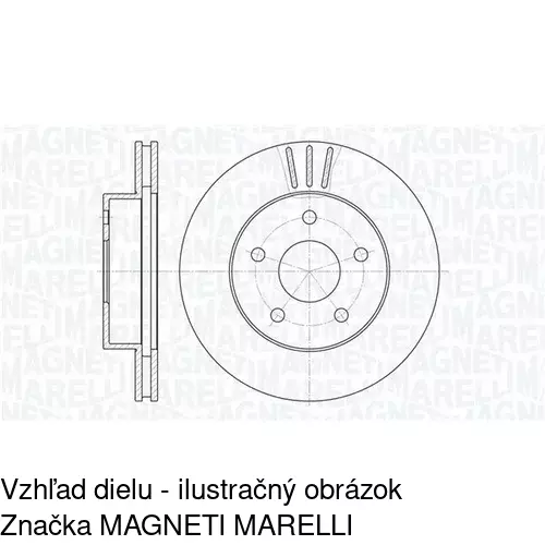 Brzdový kotúč POLCAR S71-0204 - obr. 1