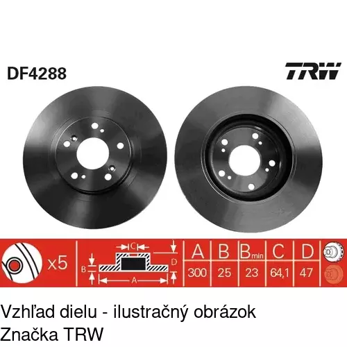 Brzdový kotúč POLCAR S71-0264 - obr. 4