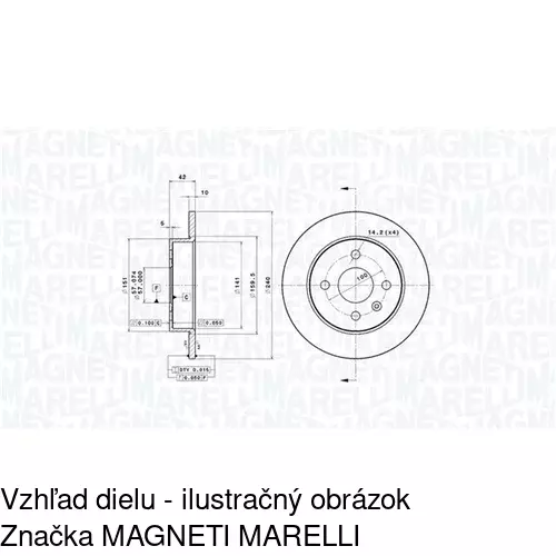 Brzdový kotúč POLCAR S71-1106 - obr. 2