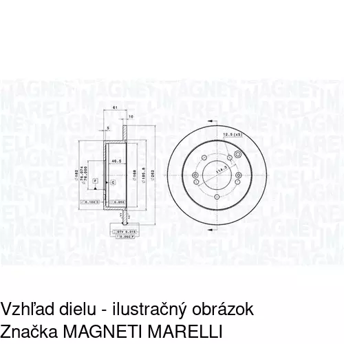 Brzdový kotúč POLCAR S71-1364 - obr. 5