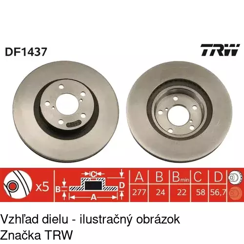 Brzdový kotúč POLCAR S71-2029 - obr. 1