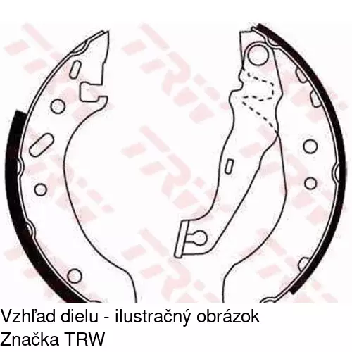 Brzdové čeľuste POLCAR S72-1013 - obr. 3