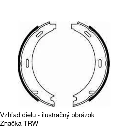 Brzdové čeľuste POLCAR S72-1025 - obr. 2