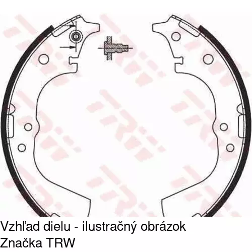 Brzdové čeľuste POLCAR S72-1027 - obr. 2