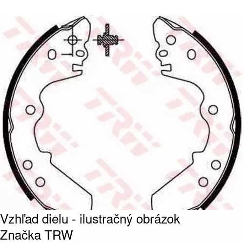 Brzdové čeľuste POLCAR S72-1062 - obr. 1