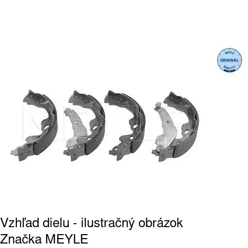 Brzdové čeľuste POLCAR S72-1085 - obr. 1