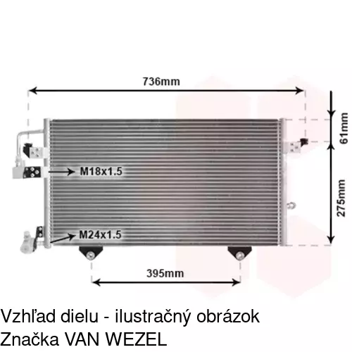 Chladiče klimatizácie POLCAR 1308K8C1 - obr. 2