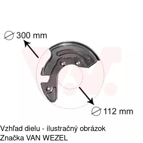 Brzdovy štít POLCAR 1324OT-1 - obr. 4