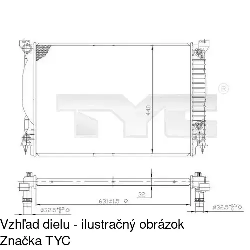 Chladiče vody POLCAR 133408-4 - obr. 2