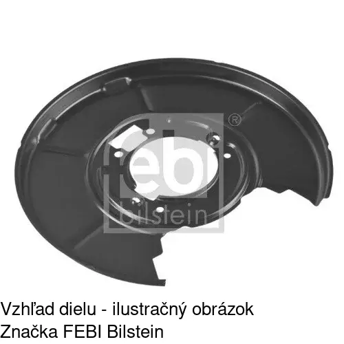 Brzdovy štít POLCAR 2007OT-5 - obr. 2