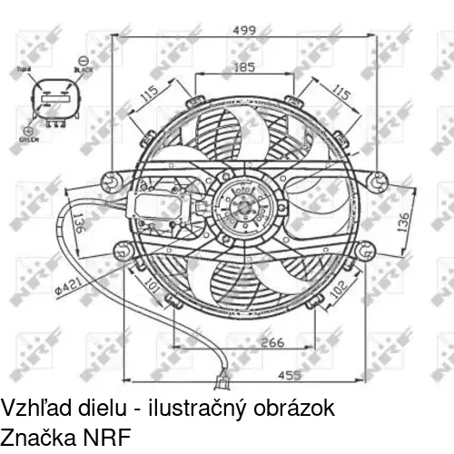 Ventilátory chladičov POLCAR 200823W4 - obr. 2