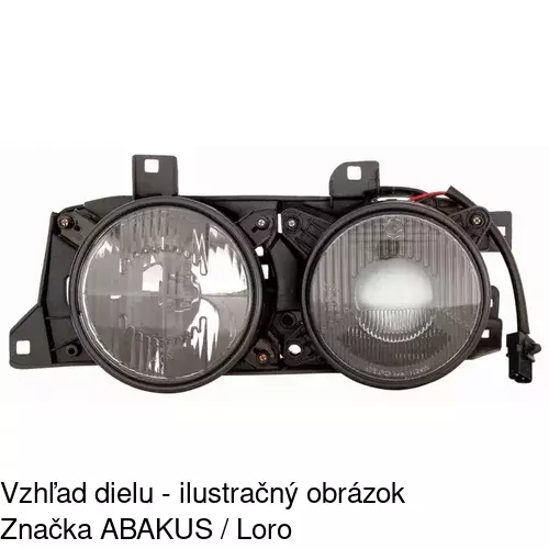Hlavný reflektor 2015091E /POLCAR/ - obr. 2