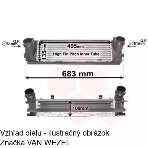 Chladiče vzduchu (Intercoolery) POLCAR 20C1J83X - obr. 3