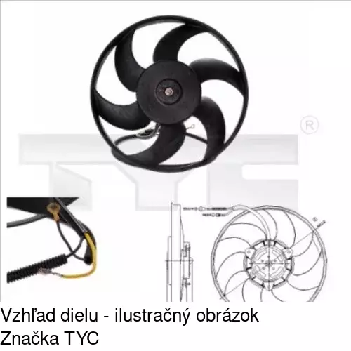 Ventilátory chladičov POLCAR 230623W3 - obr. 1