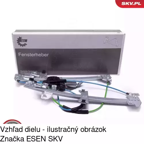 Mechanizmus sťahovania okna elektrický bez motora POLCAR 2350PSG1A - obr. 5