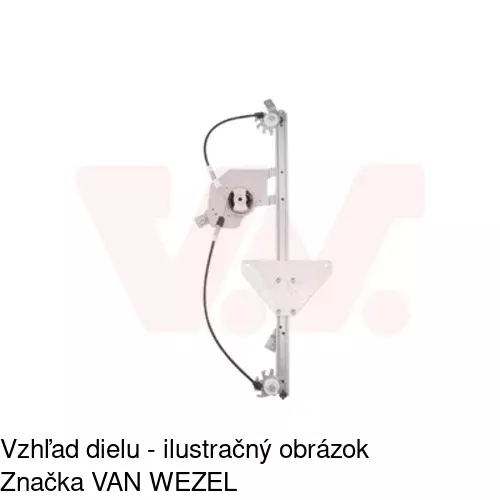 Elektrický mechanizmus okna dverí POLCAR 2352PSE1 - obr. 2