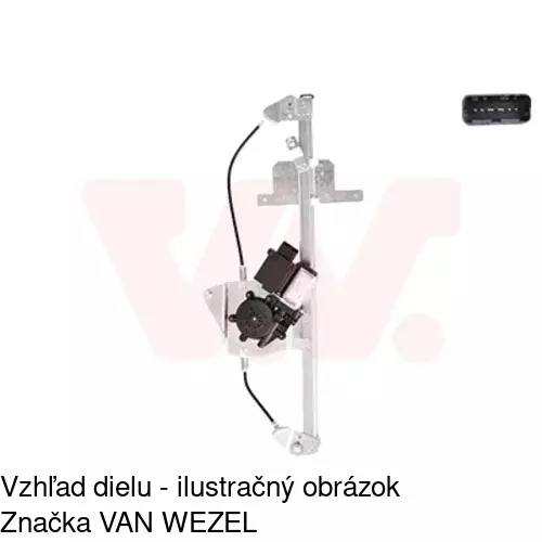 Elektrický mechanizmus okna dverí POLCAR 2352PSE1 - obr. 3