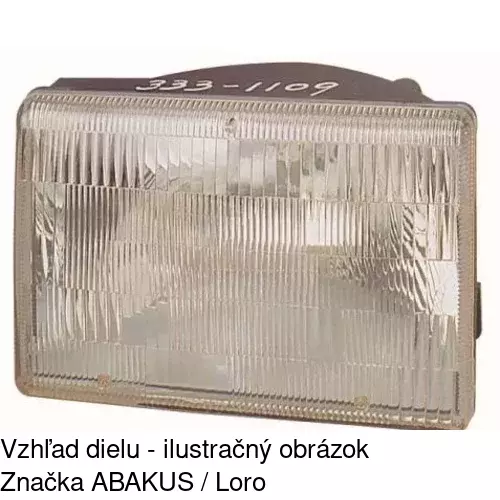 Hlavný reflektor POLCAR 240410-E - obr. 2