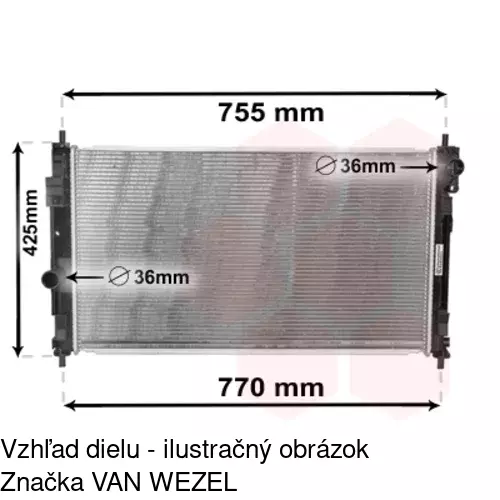 Chladiče vody POLCAR 241308-1 - obr. 2