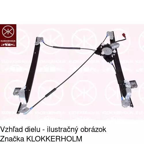 Elektrický mechanizmus okna dverí POLCAR 2421PSE2