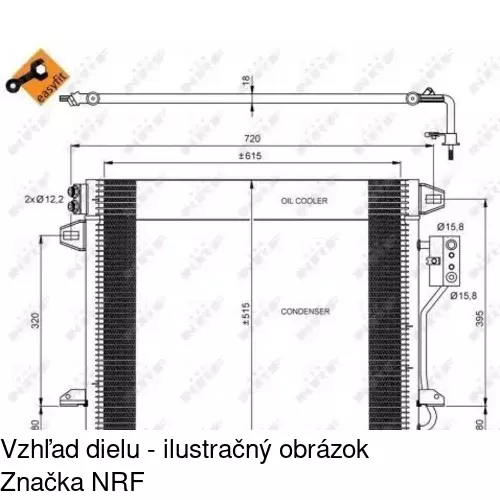 Chladiče klimatizácie 2422K8C1S /POLCAR/