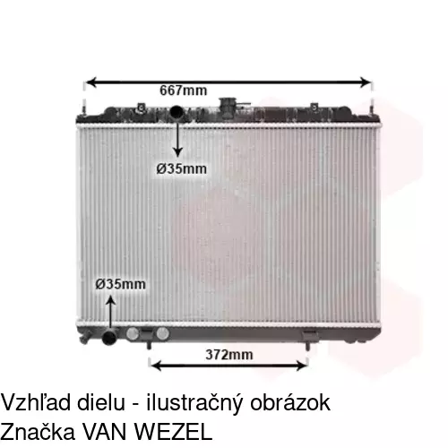 Chladiče vody POLCAR 274608-3 - obr. 1