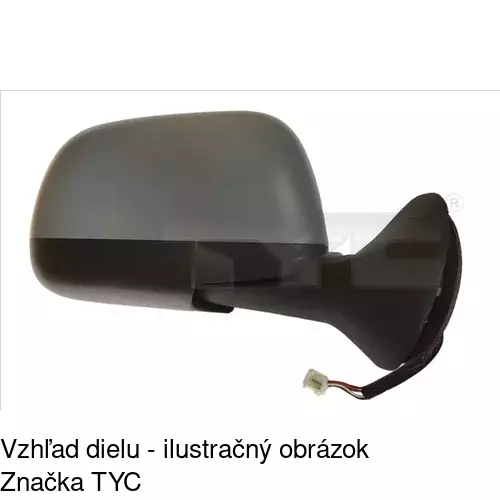 Vonkajšie zrkadlo POLCAR 2820524S