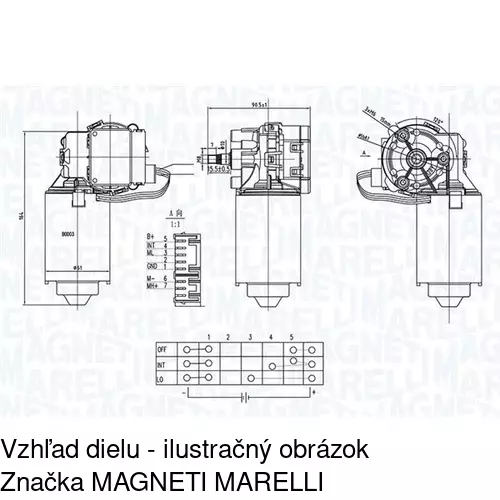 Motorček stieračov POLCAR 3001SWP2 - obr. 1