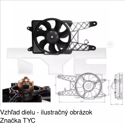 Kryt ventilátora POLCAR 300223-1