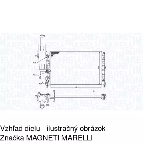 Chladiče vody POLCAR 301708-2 - obr. 1