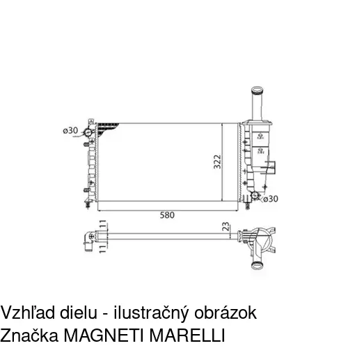 Chladiče vody POLCAR 302308A1