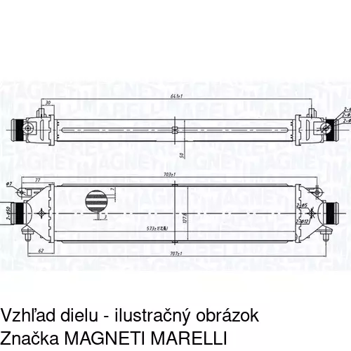 Chladiče vzduchu (Intercoolery) POLCAR 3024J8-3 - obr. 2