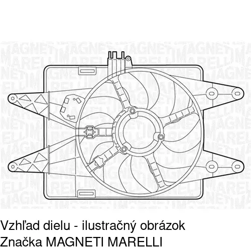 Ventilátor bez krytu / podpery 304023U3 /POLCAR/