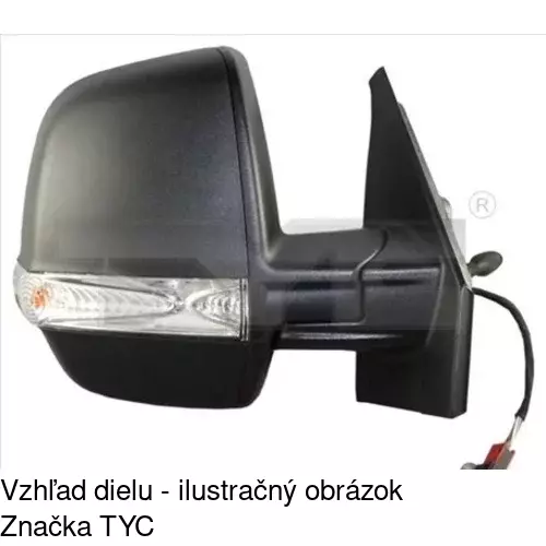 Rám vonkajšieho zrkadla POLCAR 304255TM