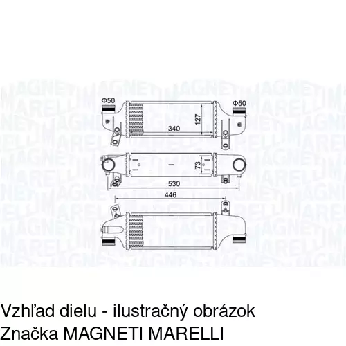 Chladiče vzduchu (Intercoolery) POLCAR 3201J8-1