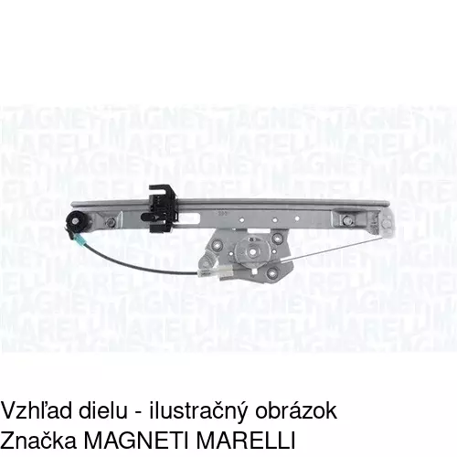 Elektrický mechanizmus okna dverí POLCAR 3201PSE3 - obr. 3