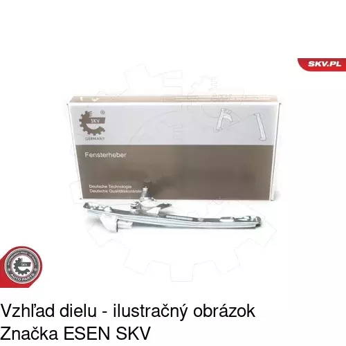 Elektrický mechanizmus okna dverí POLCAR 3201PSE4 - obr. 3