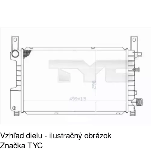 Chladiče vody POLCAR 320908-4 - obr. 2