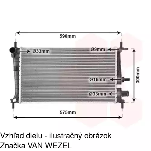 Chladiče vody POLCAR 321008A6 - obr. 2