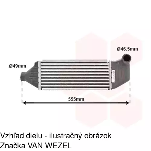 Chladiče vzduchu (Intercoolery) POLCAR 3217J8-1 - obr. 1