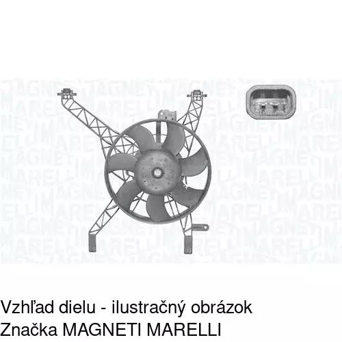 Ventilátory chladičov POLCAR 323823W1 - obr. 1