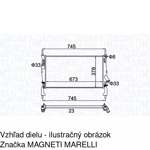 Chladiče vody POLCAR 324808A1 - obr. 1